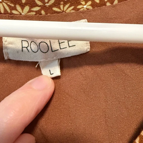 Roolee Brown Floral Midi Dress - Picture 2 of 5